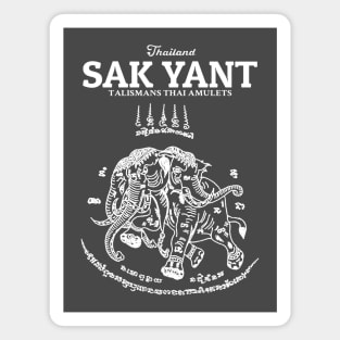 Muay Thai Sak Yant Elephant Magnet